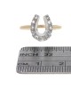 2 Toned Diamond Horseshoe Ring